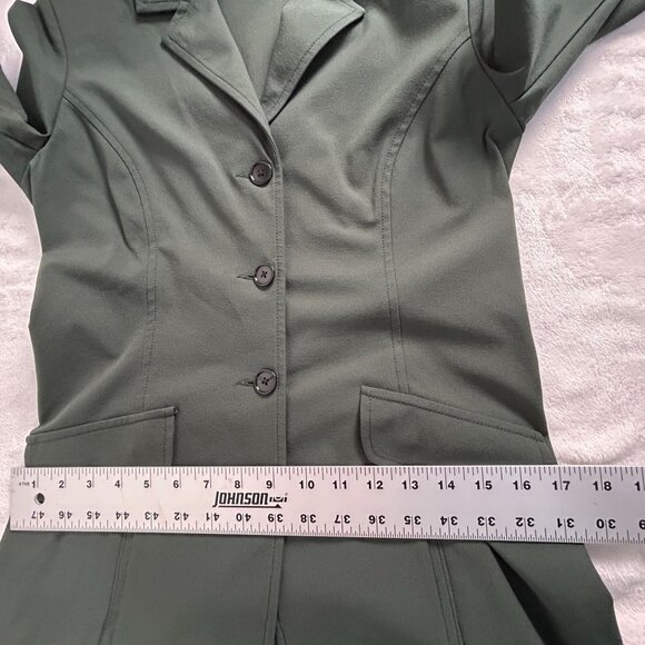 Charles Ancona New York Womens Equestrian Show Jacket Size 10 Green Stretch - Picture 8 of 10